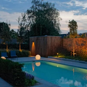 Schellevis® Zwembadrand hoekstuk Carbon 100x100x5 cm