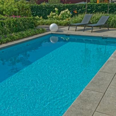 Schellevis® Zwembadrand hoekstuk Antraciet 100x100x5 cm
