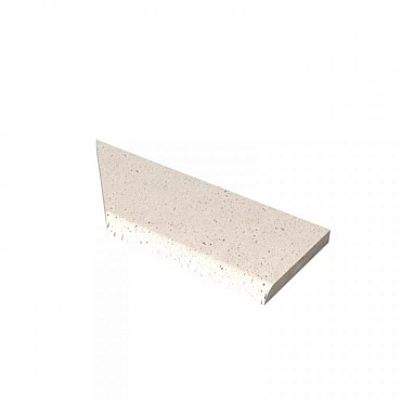 Schellevis® Zwembadrand hoekstuk verstek rechts Creme 100/60x40x5 cm