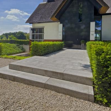 Schellevis® halve traptrede 50x37x15 cm Antraciet