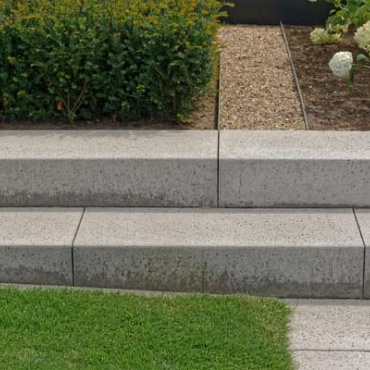 Schellevis® halve traptrede 50x37x15 cm Carbon