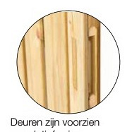 Douglas deur stalen frame geschaafd universeel 195x100 cm