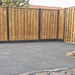 Beton eindpaal antraciet 10x10x280 cm