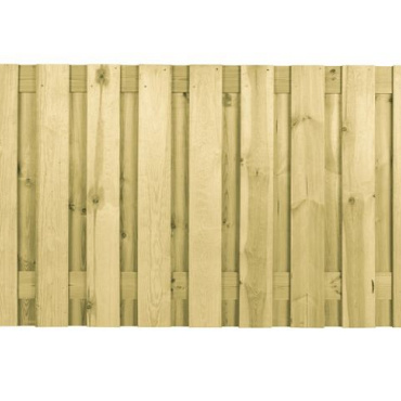 Grenen scherm verticaal 130x180 cm, 19 planks