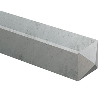Betonpaal grijs 10x10x280 cm