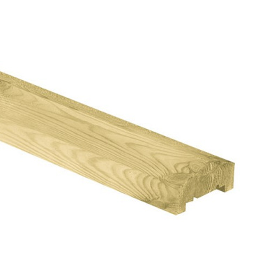Grenen afdeklijst 4,4x9,0x180 cm
