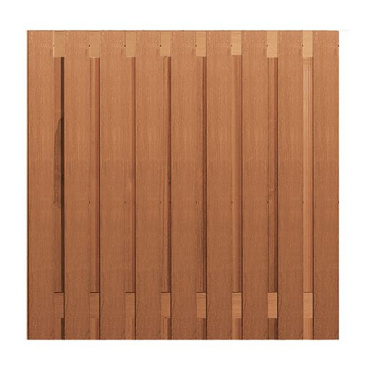 Hardhouten scherm 180x180 cm, 19 planks (17+2)