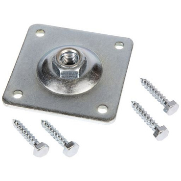 Betonpoer zwart incl. bevestingsplaat 12/22x40 cm
