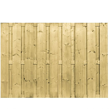 Vuren scherm 130x180 cm, 21 planks