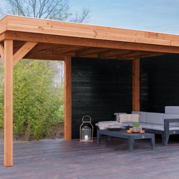 Douglas Overkapping Premium Geschaafd 400x400 cm