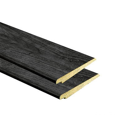 Vuren Achterwand / zijwand Zwart Zweeds Rabat 300 cm