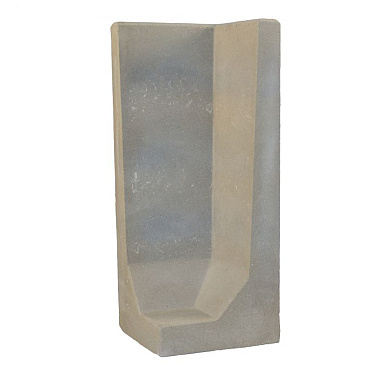 L-Hoekelement Grijs 100x40x40 cm