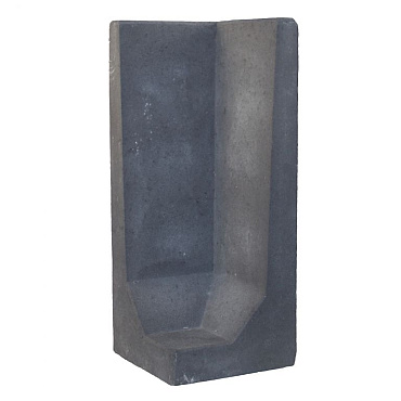 L-Hoekelement Zwart 100x40x40 cm