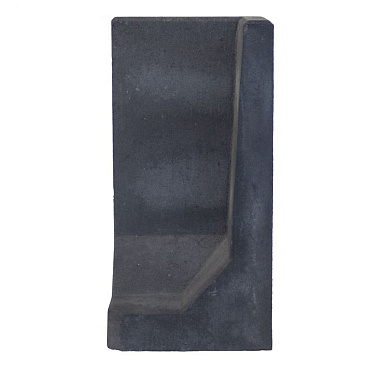 L-Hoekelement Zwart 80x40x40 cm
