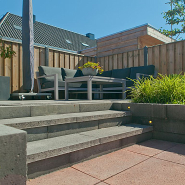 Patioblok strak Antraciet 30x10x12 cm