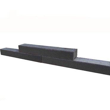 Patioblok strak Antraciet 60x12x10 cm