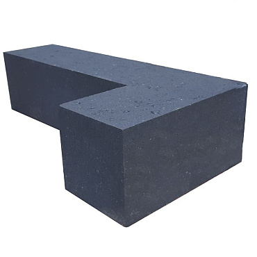 Patiohoekblok Antraciet 60/30x15x15 cm