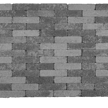 Actionline waalformaat getrommeld Grijs/Zwart 20x5x7 cm