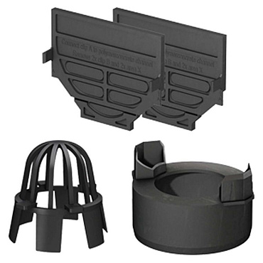 ACO Hexaline set onderuitloop Ø110mm en eindschotjes