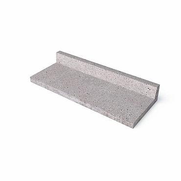 Schellevis® traptrede L-model Grijs 100x40x15 cm