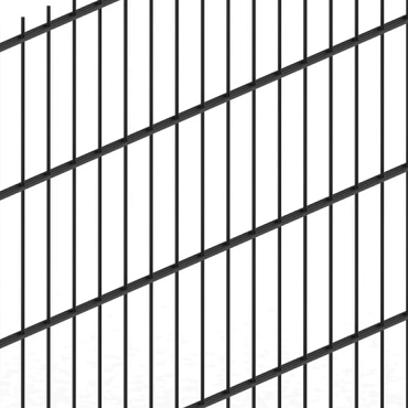 Dubbelstaafs gaasmat antraciet 160x200 cm