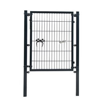 Poort compleet enkel antraciet 100x100 cm