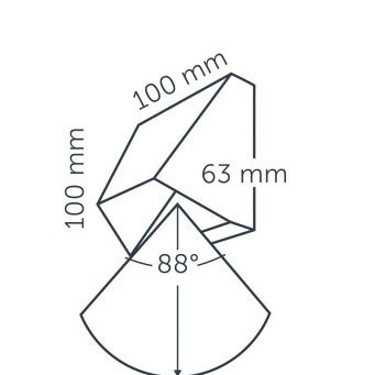 In-Lite Wall WEDGE Rosé SIlver