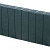 Palissadeband Zwart 8x35x50 cm recht