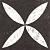 Solostone vtwonen Belgian Stone White Flower 70x70x3,2 cm