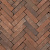 Auxo UWF60 bruin/rood bezand (98 st./m²)