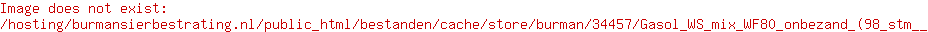 Gasol WS mix WF80 onbezand (98 st./m²)