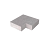 Schellevis® trap hoekstuk 90° binnen (37/15) Grijs 60x60 cm