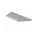 Schellevis® Zwembadrand hoekstuk verstek links Grijs 100/60x40x5 cm