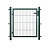 Poort compleet enkel groen 100x100 cm