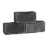 Stapelblok getrommeld Antraciet 30x15x15 cm