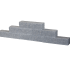 Splitblok Noors Grijs 37,7x9x8,9 cm