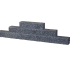 Splitblok Noors Antraciet 37,7x9x8,9 cm