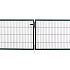 Poort compleet dubbel groen 120x300 cm