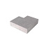 Schellevis® trap hoekstuk 90° buiten (37/15) Grijs 60x60 cm
