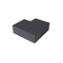 Schellevis® trap hoekstuk 90° buiten (40/20) Antraciet 60x60 cm