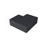 Schellevis® trap hoekstuk 90° buiten (40/20) Carbon 60x60 cm