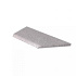 Schellevis® Zwembadrand hoekstuk verstek links Grijs 100/60x40x5 cm