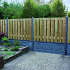 Grenen scherm verticaal 130x180 cm, 21 planks