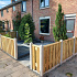 Grenen scherm verticaal 90x180 cm, 21 planks