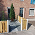 Grenen scherm verticaal 90x180 cm, 21 planks