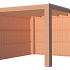 Douglas Achterwand / zijwand Zweeds Rabat 300 cm