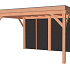 Vuren Achterwand / zijwand Zwart Half-Lips verticaal 300 cm