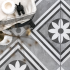 GeoCeramica Concreet Flower Decorate 60x60x4 cm