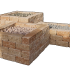 Combiwall Uno Mont Blanc 30x15x12 cm