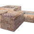 Combiwall Uno Sierra Nevada 30x15x12 cm